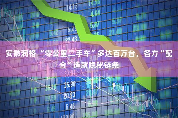 安徽润格 “零公里二手车”多达百万台，各方“配合”造就隐秘链条
