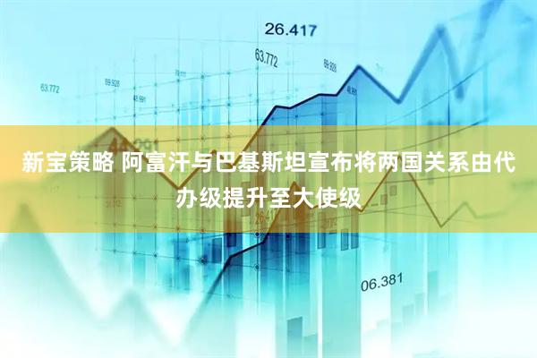新宝策略 阿富汗与巴基斯坦宣布将两国关系由代办级提升至大使级